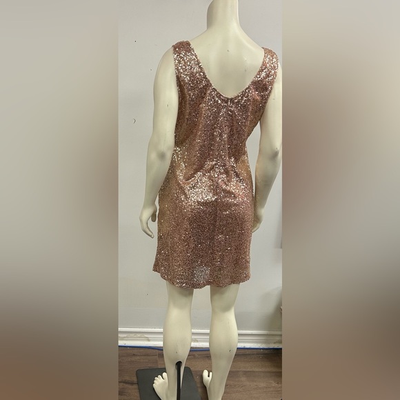 RUE 21 SEQUINED DRESS SLEEVELESS mini FULLY LINED BACK ZIPPER SIZE XL - Picture 5 of 9